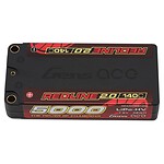 Gens Ace Redline 2.0 2S Shory LiHV Battery 140C (7.6V/5000mAh) w/5mm Bullets