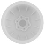 JConcepts Tribute 2.6 x 3.6" Monster Truck Wheel (White) (2)