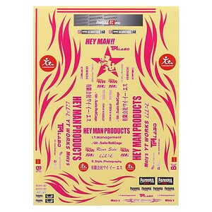 Pandora RC 1/10 Scale Decal Sheet (Masayo Minowa SPEC) (420x300mm) (Miniature Scale Drift Accessory)