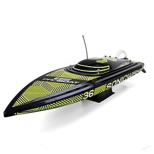Sonicwake 36" V3 Self-Righting V-Hull Boat RTR Black Hull