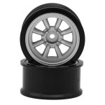 RC Art Fifteen Series Watanabe 1/10 Drift Wheels Matte Silver RCA-ARTW0106MS