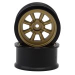 RC Art Fifteen Series Watanabe 1/10 Drift Wheels (Gold) (2) (8mm Offset) w/12mm Hex RCA-ARTW0108G
