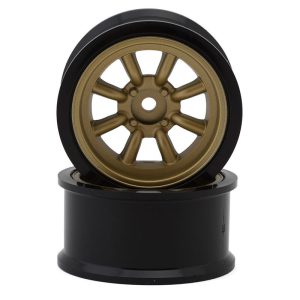 RC Art Fifteen Series Watanabe 1/10 Drift Wheels (Gold) (2) (8mm Offset) w/12mm Hex RCA-ARTW0108G