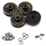 Treal Hobby Extended Brass Wheel Hub Hex for Traxxas TRX-4M Black