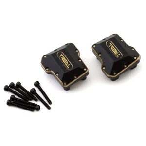 Treal Hobby Brass Differential Covers for Traxxas TRX-4M (Black) (2) (15.8g) TLHTTRX-4M-04