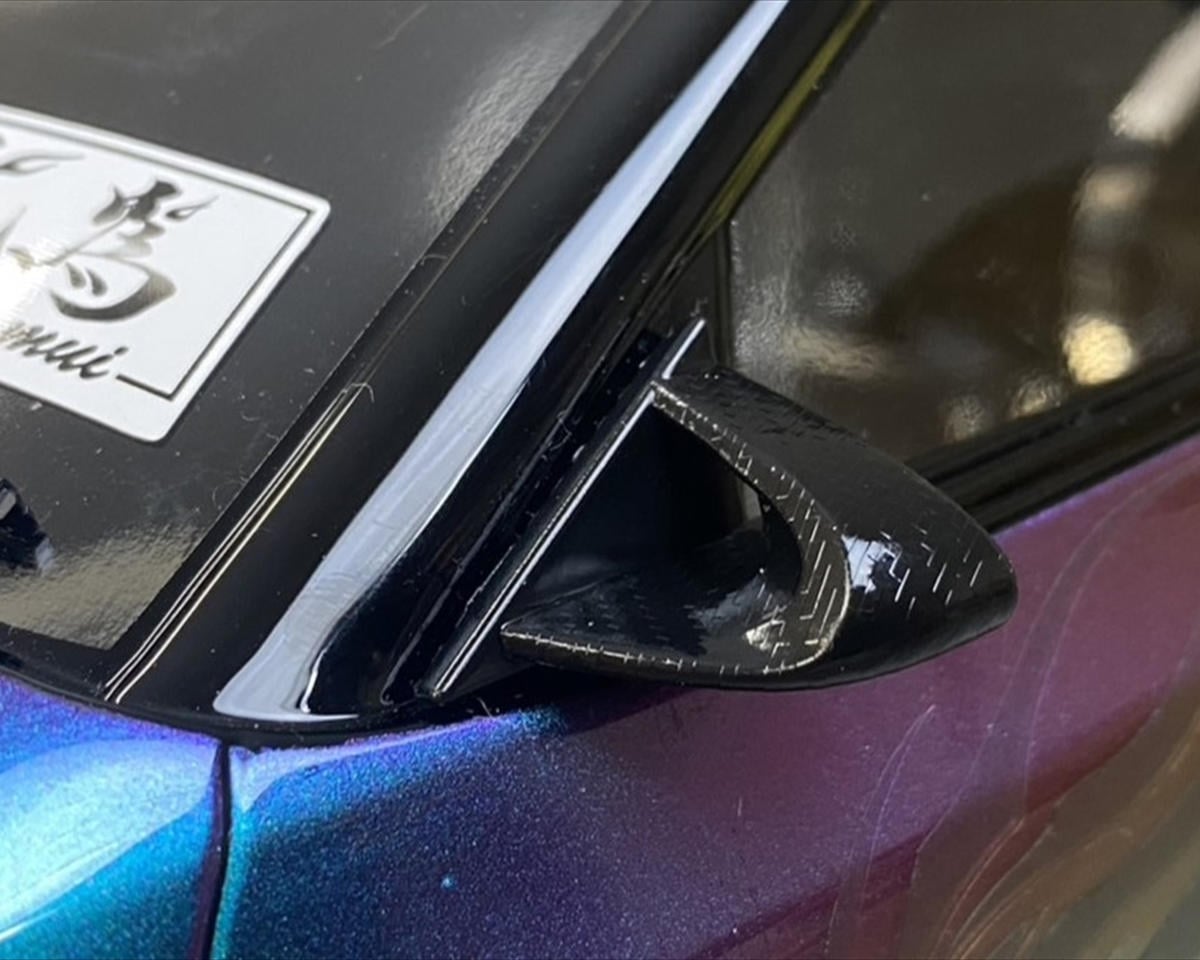 Pandora RC 1/10 Scale Side Mirror Set (Aero Type 2) (Carbon Style) - PABAPA-1564