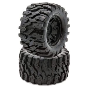 PowerHobby Defender MX Belted All Terrain Tires Mounted 17mm Traxxas Maxx PHT2383