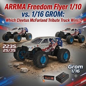 RC Car World: The Best RC Cars, Trucks and Drift Cars 19 Arrma Freedom Flyer, Cleetus McFarland, RC Monster Trucks, Arrma GROM, Tomfoolery Motorsports