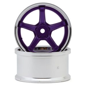 LAB Work Emotion T5R 1/10 2-Piece Concave Drift Wheels (Candy Purple) (2) - LWH-LW-0708CP