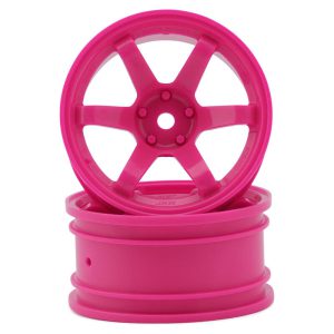 MST TE37 1/10 High Traction Drift Wheels (Hot Pink) (2) (7mm Offset) - MXS-832302HP