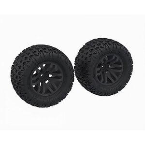 Arrma DBOOTS FORTRESS MT Tire Set Glued (Black) (2pcs) ARA-1608