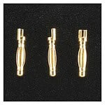 Great Planes Gold Plate Bullet Connector Male 2mm (3) GPMM3110