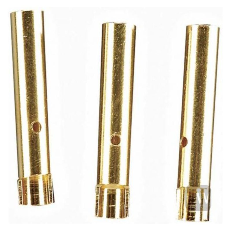735557431112 Gold Plated Bullet Female 2mm Connector (Set of 3) GPMM3111