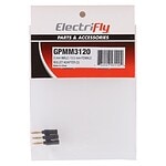 Great Planes Bullet Adapter (2mm Male to 3.5mm Female) (3) GPMM3120