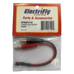 Great Planes ElectriFly Micro Charge Lead Deans GPMM3149