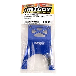 Integy Alloy Front Skid Plate for Nitro Stampede INTT6785BLUE