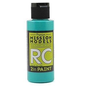 Mission Models RC Aqua Blue Acrylic Lexan Body Airbrush Paint (2oz) MMRC-011