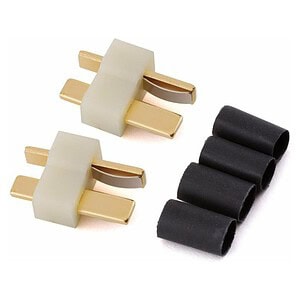 WS Deans White HW High Temp Ultra Plug Male for 10-12 Gauge Wire 2-pk PN1324