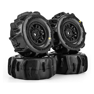 Pro-line Dumont F/R Tires Mounted 12mm Black Split Six (4) for Arrma Mojave Grom PRO1030911