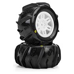 PRO-LINE DUMONT F/R Tires MTD 12mm White Split Six for ARRMA MINI KRATON