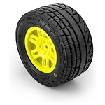 Pro-Line Menace Street Tires & Yellow Split Six Wheels for Arrma Mini Kraton