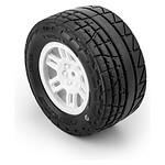 PRO-LINE MENACE F/R Street Tires MTD 12mm White Split Six for ARRMA MINI KRATON