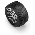 Pro-Line Goodyear Blue Streak VTA Front Tires Mounted 8mm Gray Wheels (2) for Losi NASCAR Racecar PRO1036310