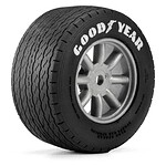 Pro-Line Goodyear Blue Streak VTA Front Tires Mounted 8mm Gray Wheels (2) for Losi NASCAR Racecar PRO1036310