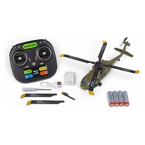 Rage R/C Hero-Copter BL 4-Blade RTF Heli Army RGR6150