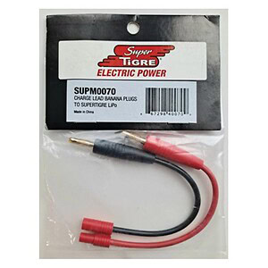 Super Tigre LiPo to Banana Plugs Charge Lead SUPM0070
