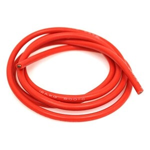 Tekin 12 Gauge Silicone Wire 3' Red