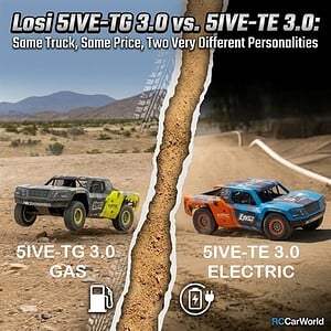 Losi 5IVE-TG 3.0 vs. 5IVE-TE 3.0: Same Truck, Same Price, Two Very Different Personalities