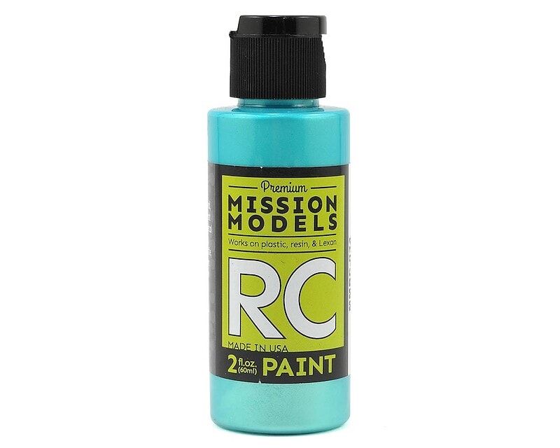 Mission Models Water-based RC Iridescent Teal Paint Airbrush Ready 2oz MMRC-034