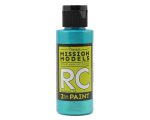 Mission Models Water-based RC Iridescent Turquoise Paint Airbrush Ready 2oz MMRC-035