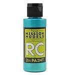 Mission Models Water-based RC Iridescent Turquoise Paint Airbrush Ready 2oz MMRC-035