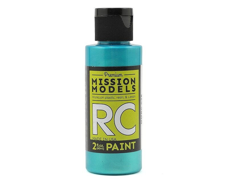miommrc-035.jpg Mission Models Water-based RC Iridescent Turquoise Paint Airbrush Ready 2oz MMRC-035