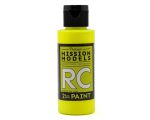 Mission Models Water-based RC Airbrush Paint 2 oz Bottle Fluorescent Racing Yellow MIOMMRC-043