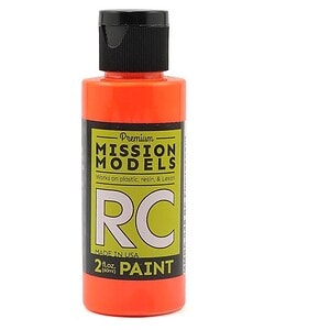 Mission Models Water-based RC Fluorescent Racing Orange Paint Airbrush Ready 2oz MMRC-045