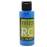 Mission Models Water-based RC Fluorescent Racing Blue Paint Airbrush Ready 2oz MMRC-047