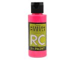 Mission Models Water-based RC Fluorescent Racing Pink Paint Airbrush Ready 2oz MMRC-051