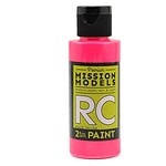 Mission Models Water-based RC Fluorescent Racing Pink Paint Airbrush Ready 2oz MMRC-051