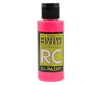 Mission Models Water-based RC Fluorescent Racing Pink Paint Airbrush Ready 2oz MMRC-051