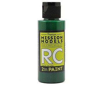 Mission Models Water-based RC Translucent Green Paint Airbrush Ready 2oz MMRC-052