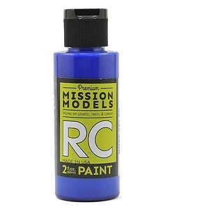 Mission Models Water-based RC Translucent Blue Paint Airbrush Ready 2oz MMRC-053