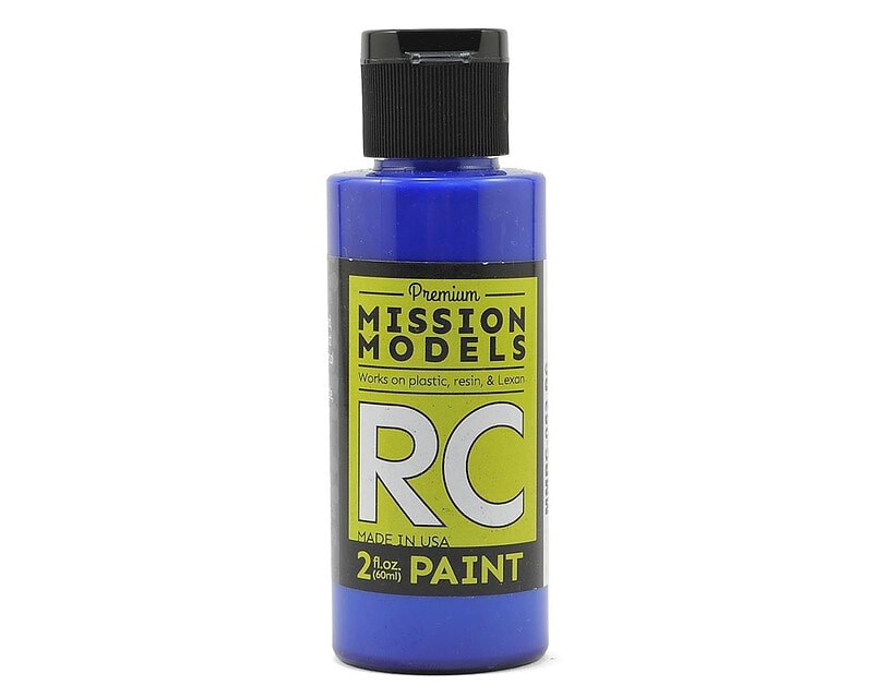 Mission Models Water-based RC Translucent Blue Paint Airbrush Ready 2oz MMRC-053