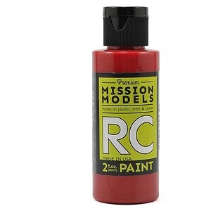 Mission Models Water-based RC Translucent Red Paint Airbrush Ready 2oz MMRC-054