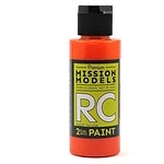 Mission Models Water-based RC Translucent Orange Paint Airbrush Ready 2oz MMRC-055
