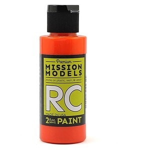 Mission Models Water-based RC Translucent Orange Paint Airbrush Ready 2oz MMRC-055