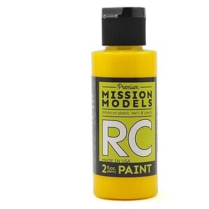 Mission Models Water-based RC Translucent Yellow Paint Airbrush Ready 2oz MMRC-056