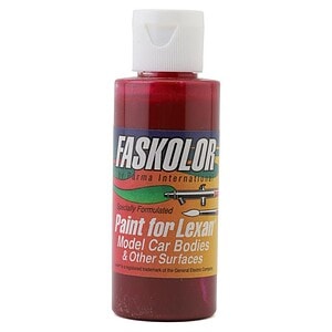 Parma PSE Faskolor Water Based Airbrush Paint Fasescent Candy Red 2oz